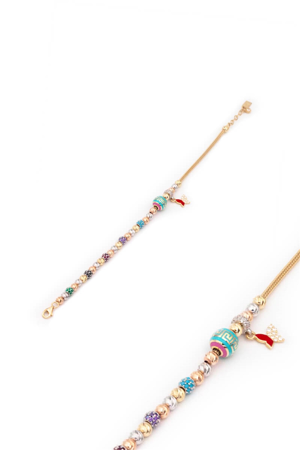 14 Ayar Altın Charm Bileklik