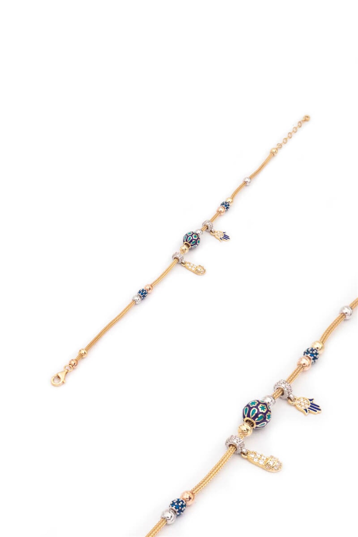 14 Ayar Altın Charm Bileklik