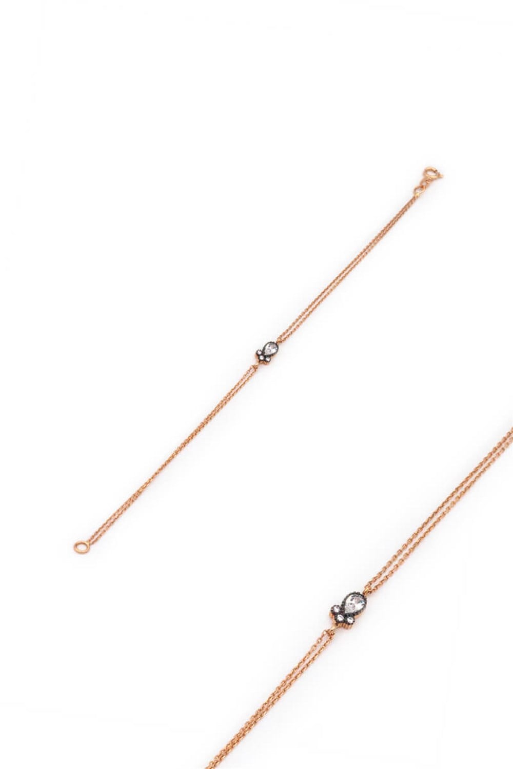 14 Ayar Altın Minimal Roze Altın Bileklik