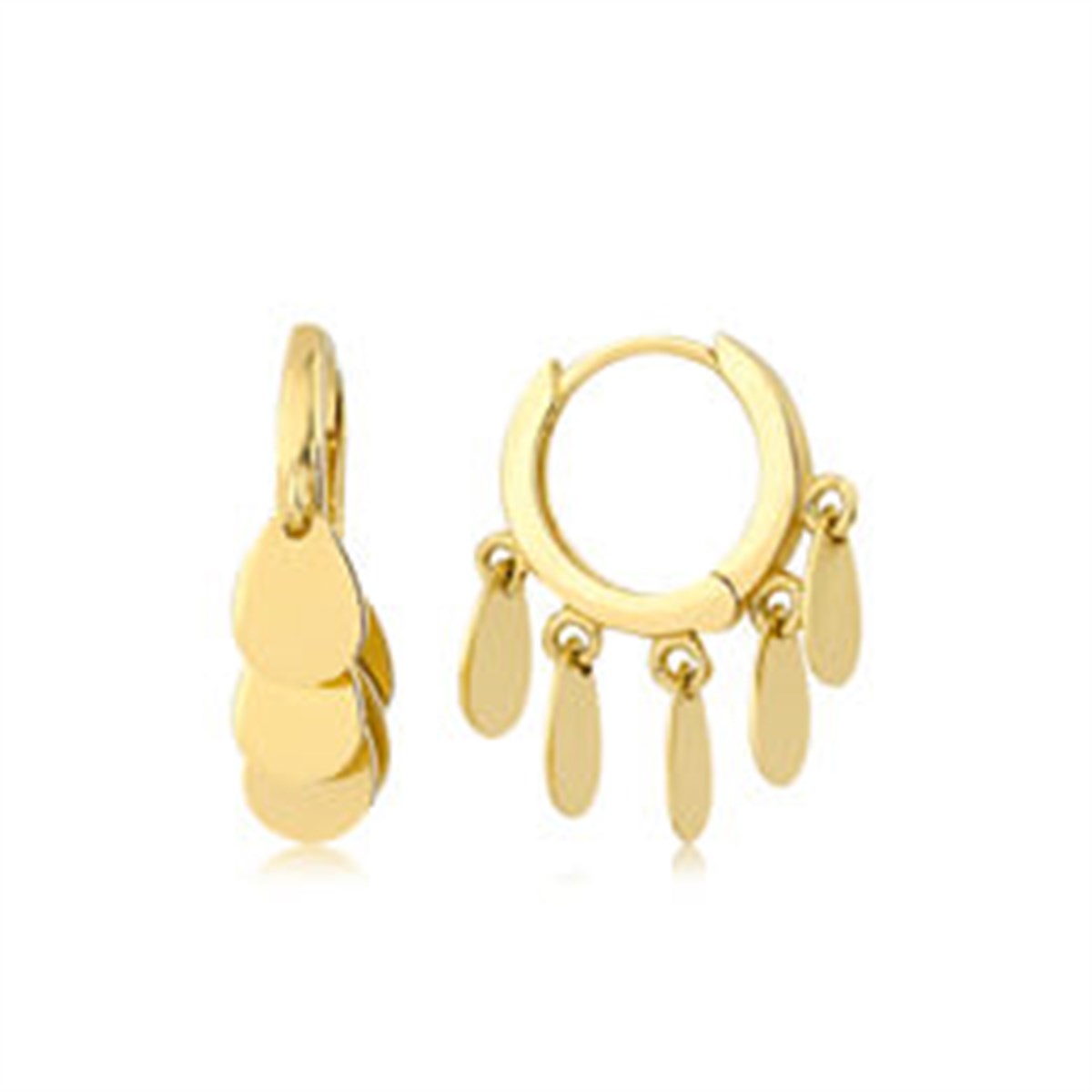 14 Ayar Altın Şakira Küpe