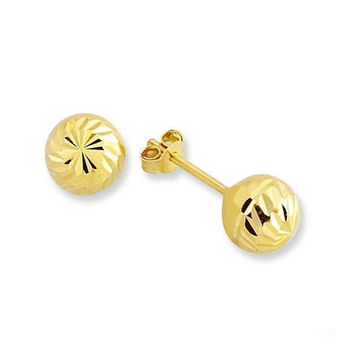 14 Ayar Altın Top Küpe