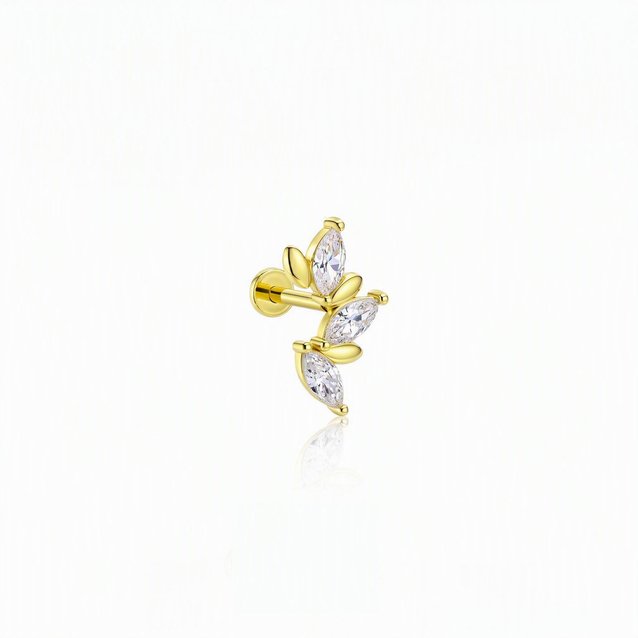 14 Ayar Altın Tragus Piercing