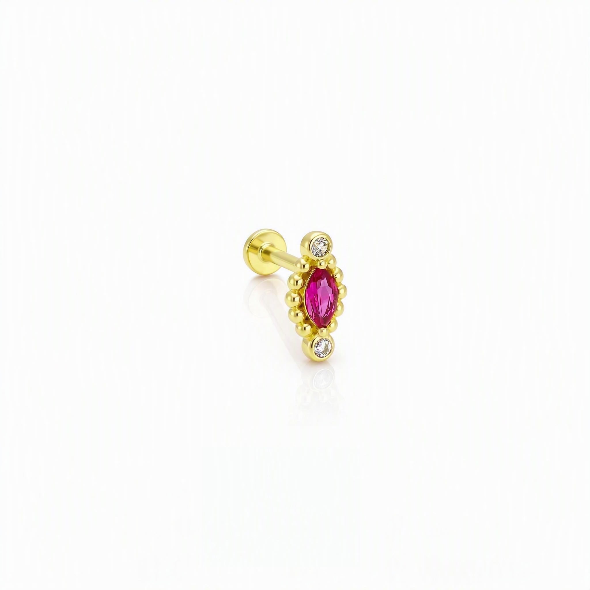 14 Ayar Altın Tragus Piercing