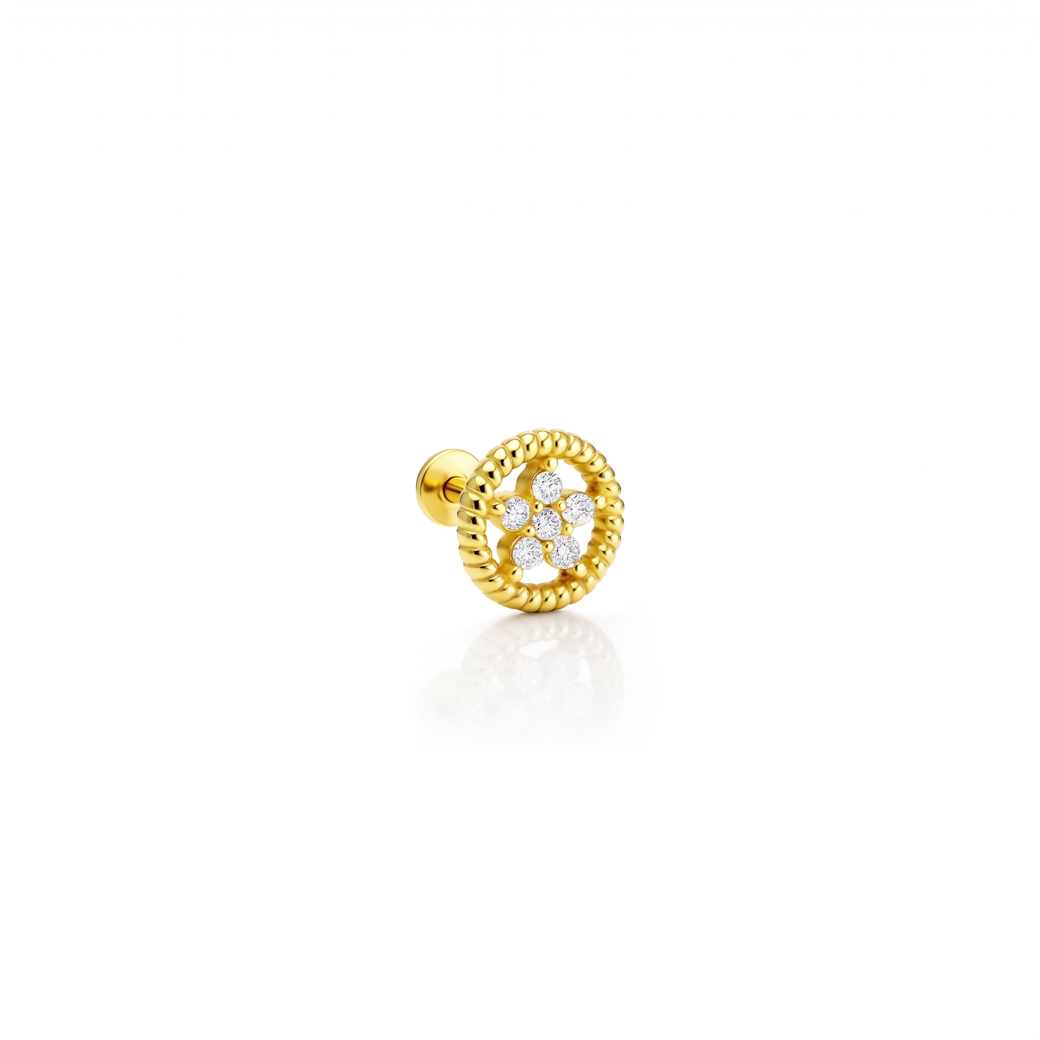 14 Ayar Altın Tragus Piercing
