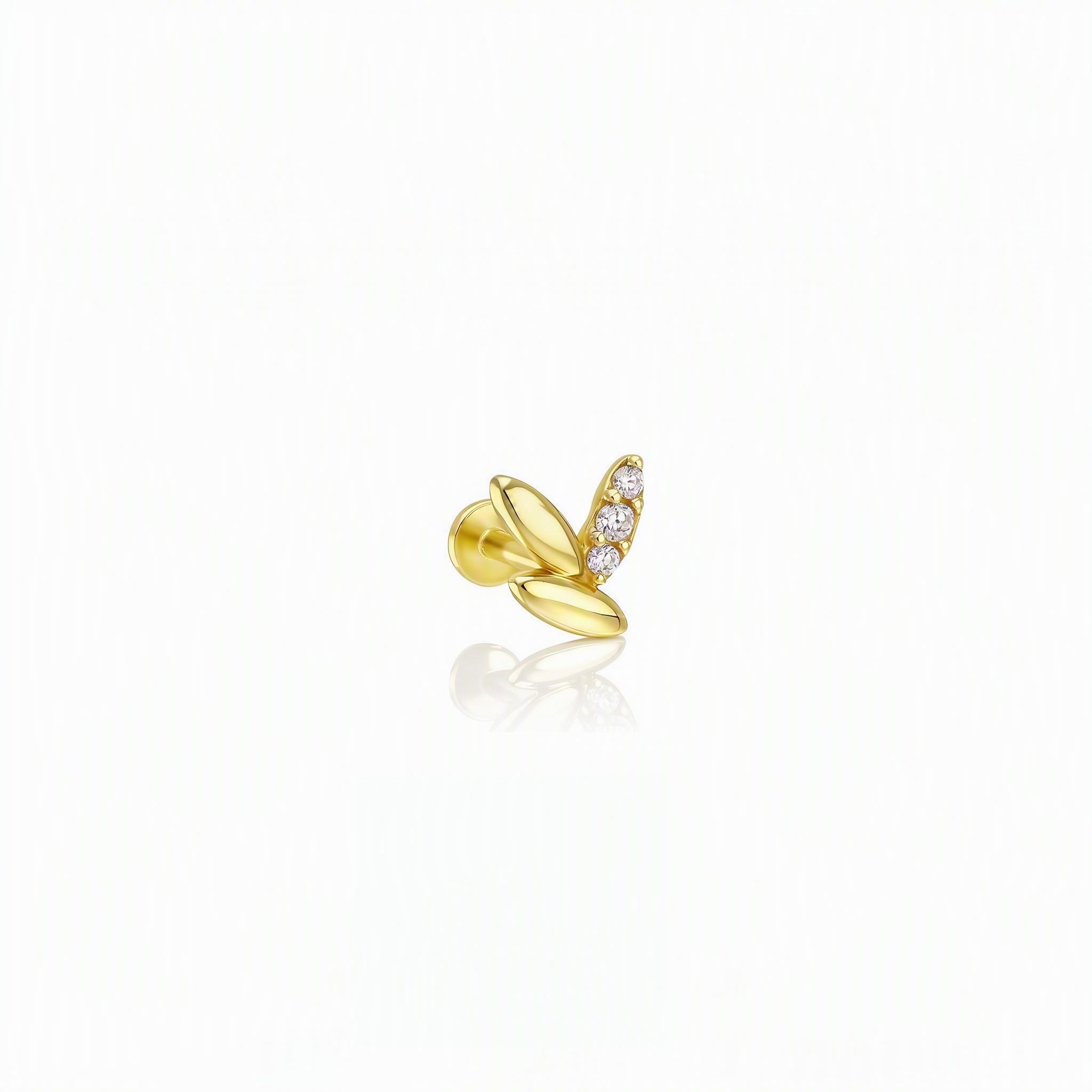 14 Ayar Altın Tragus Piercing