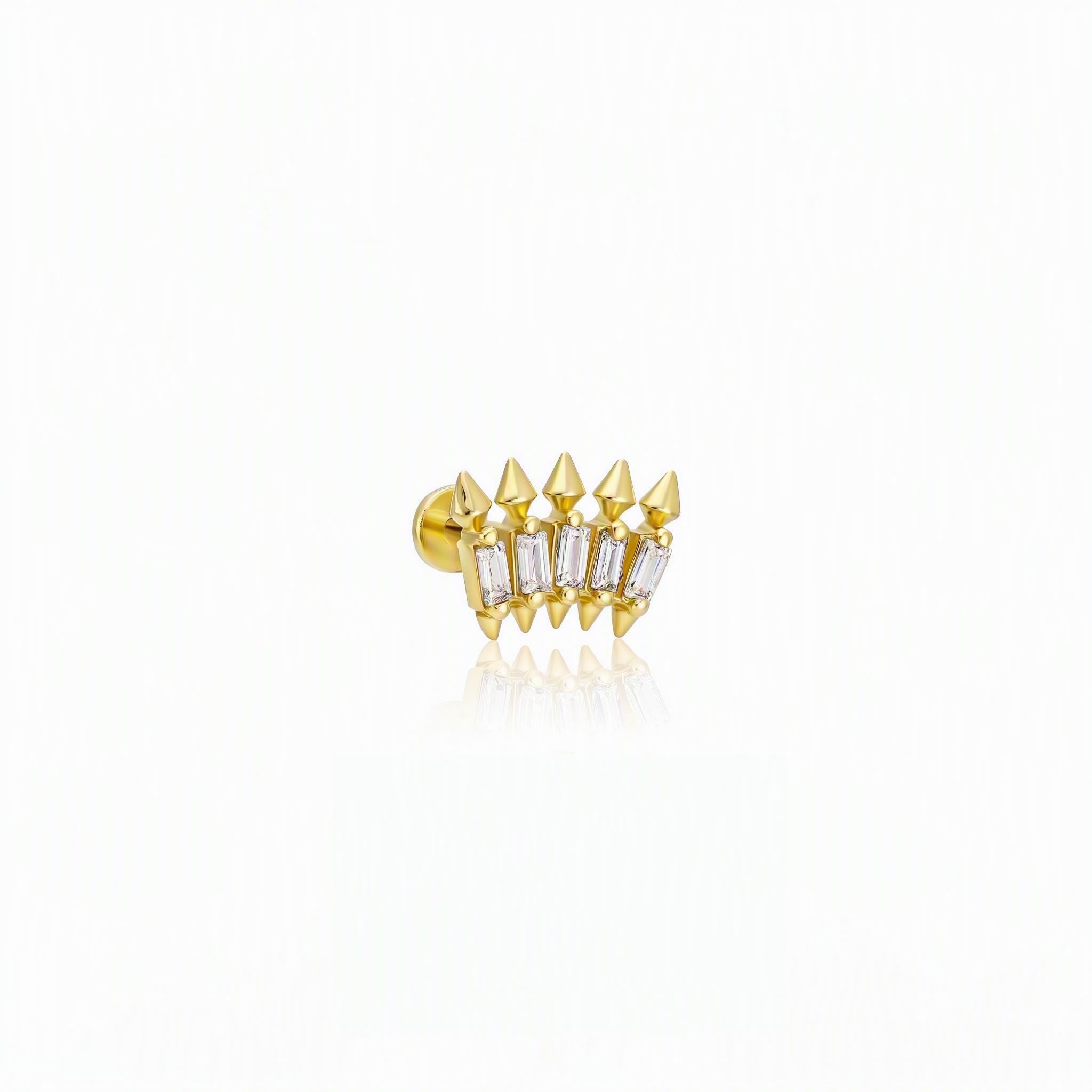 14 Ayar Altın Tragus Piercing