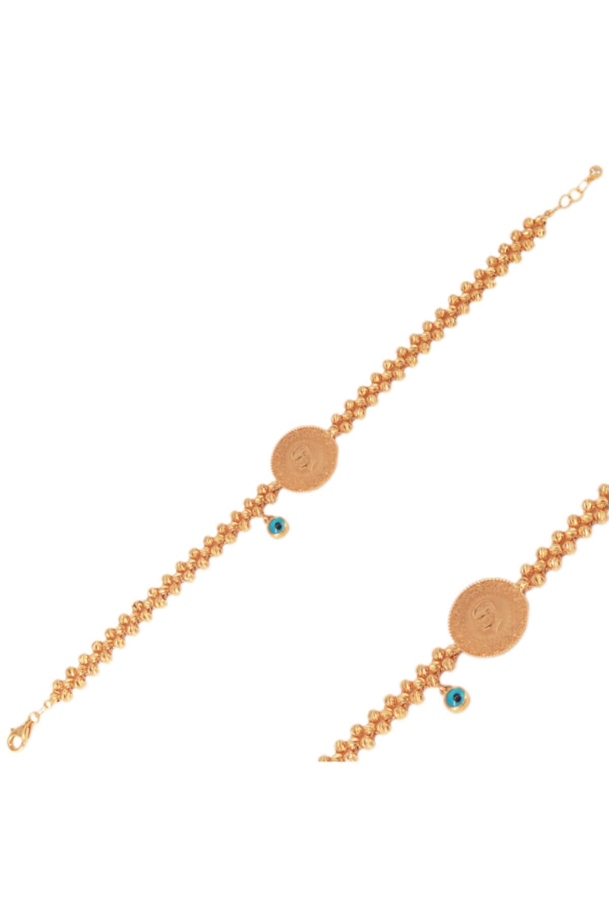 22 Ayar Çeyrek Altın Dorika Toplu Bileklik