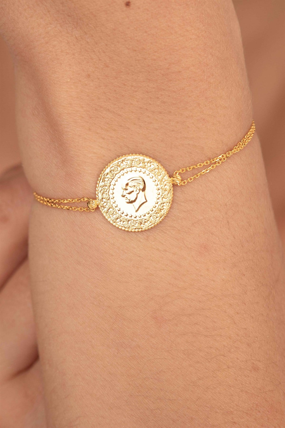 22 Ayar Çeyrek Altınlı Bileklik