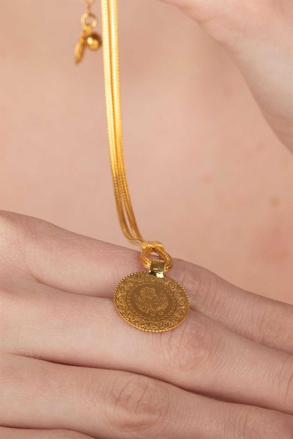 22 Ayar Reşat Altınlı Kolye