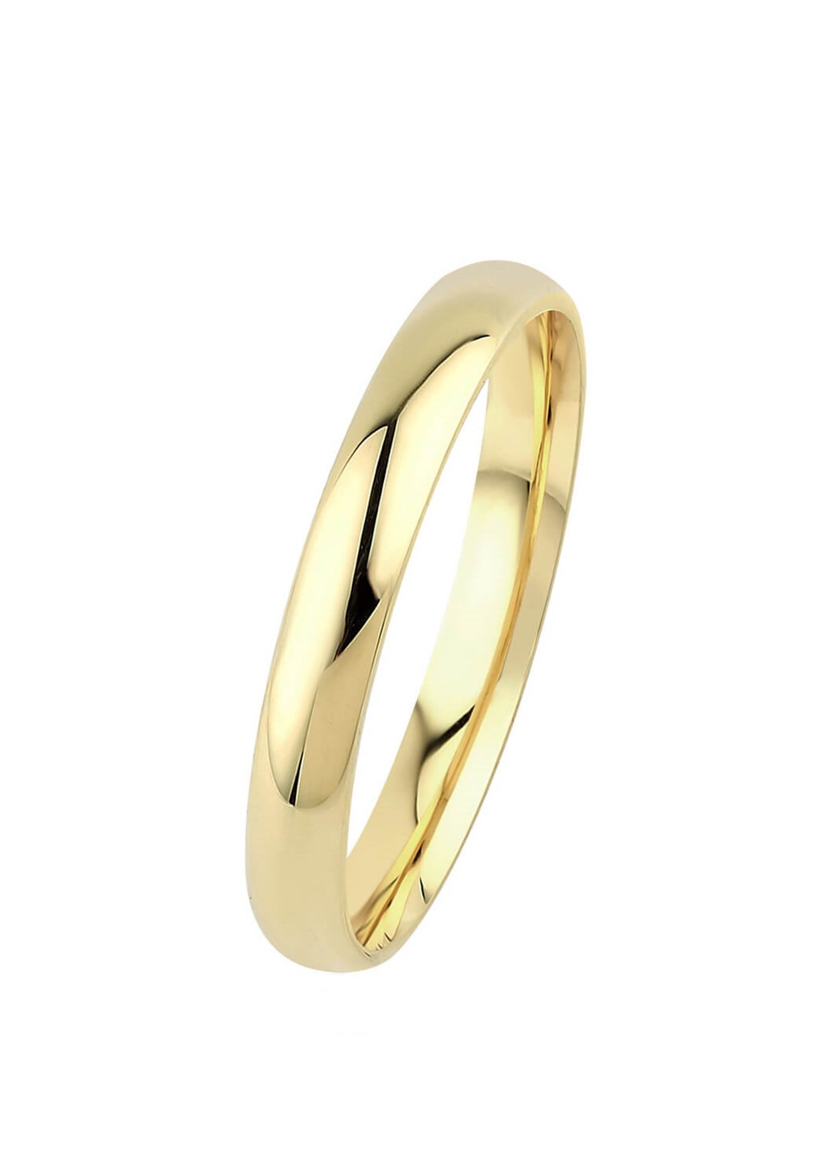 Altın 3mm Klasik Bombeli Düz Alyans