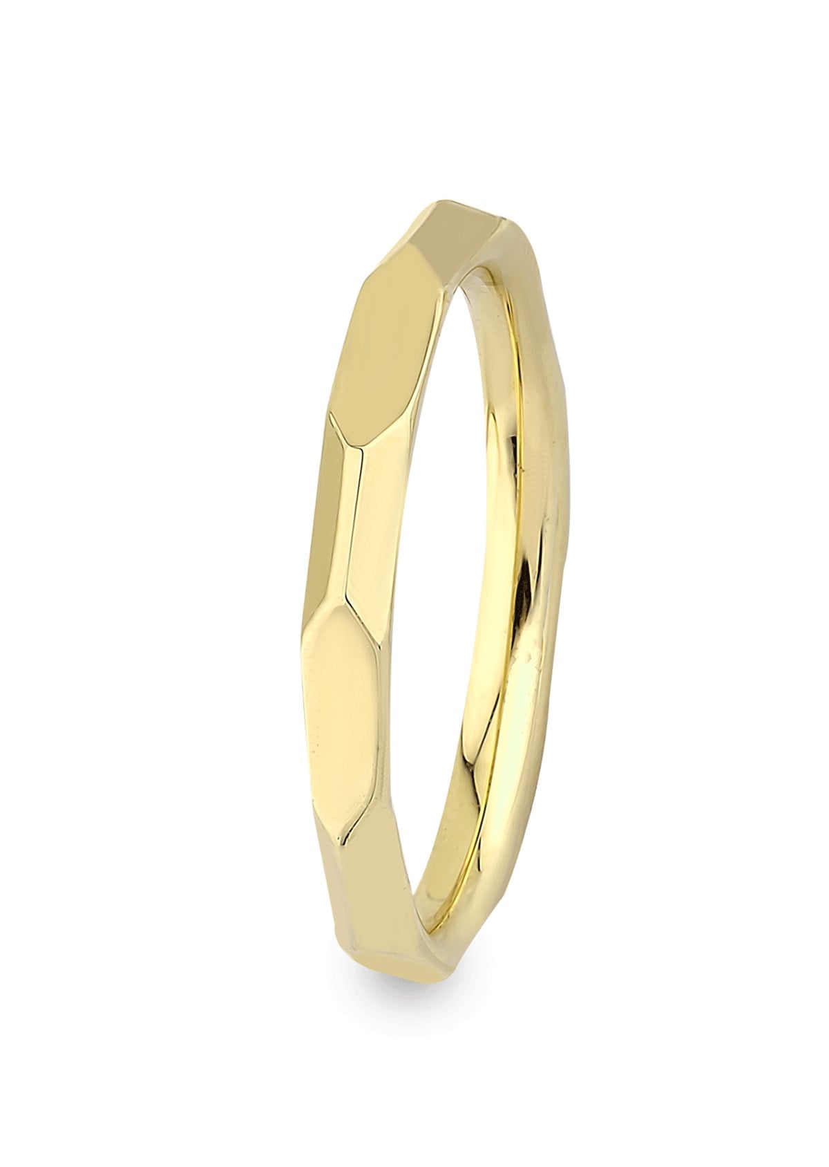 Altın Geometrik Modern Tasarım Alyans