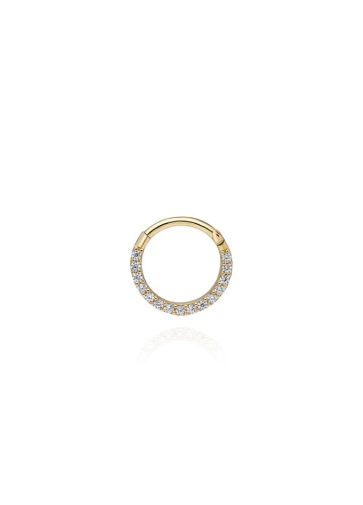 Altın Taşlı Helix Piercing