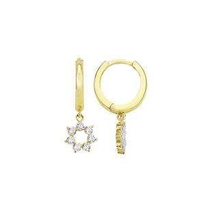 14 Ayar Altın Halka Küpe