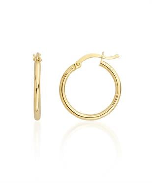 14 Ayar Altın Halka Küpe