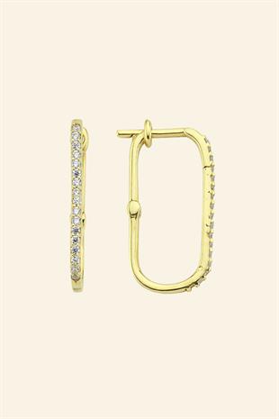 14 Ayar Altın Halka Küpe