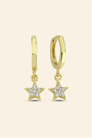 14 Ayar Altın Halka Küpe