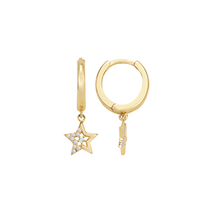 14 Ayar Altın Halka Küpe