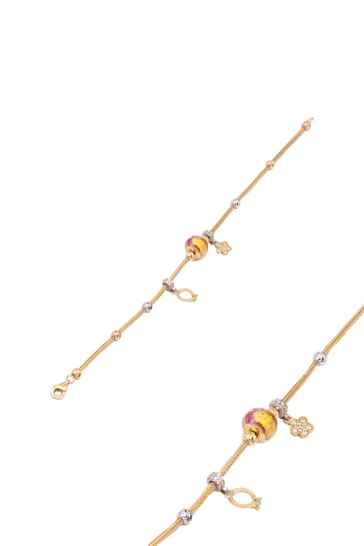 14 Ayar Altın Charm Bileklik