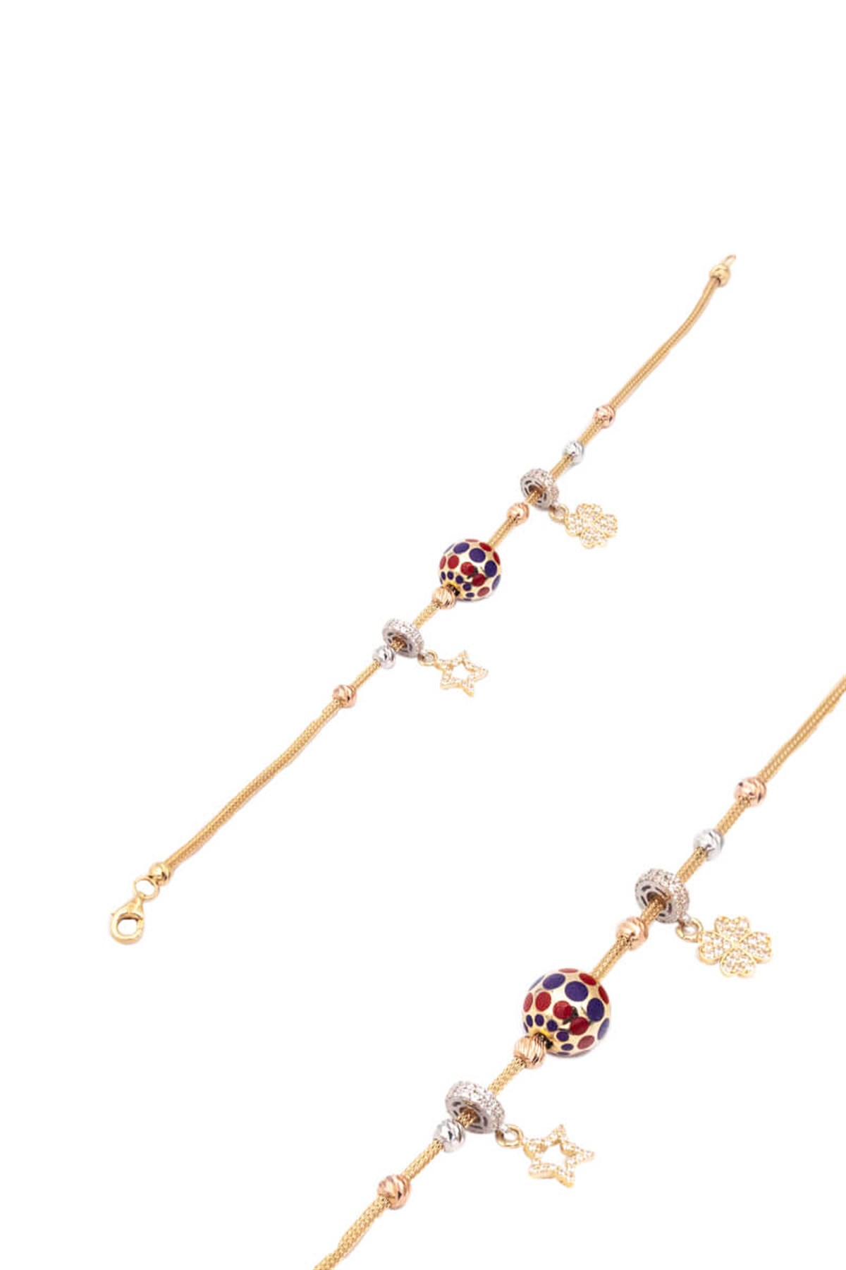 14 Ayar Altın Charm Bileklik