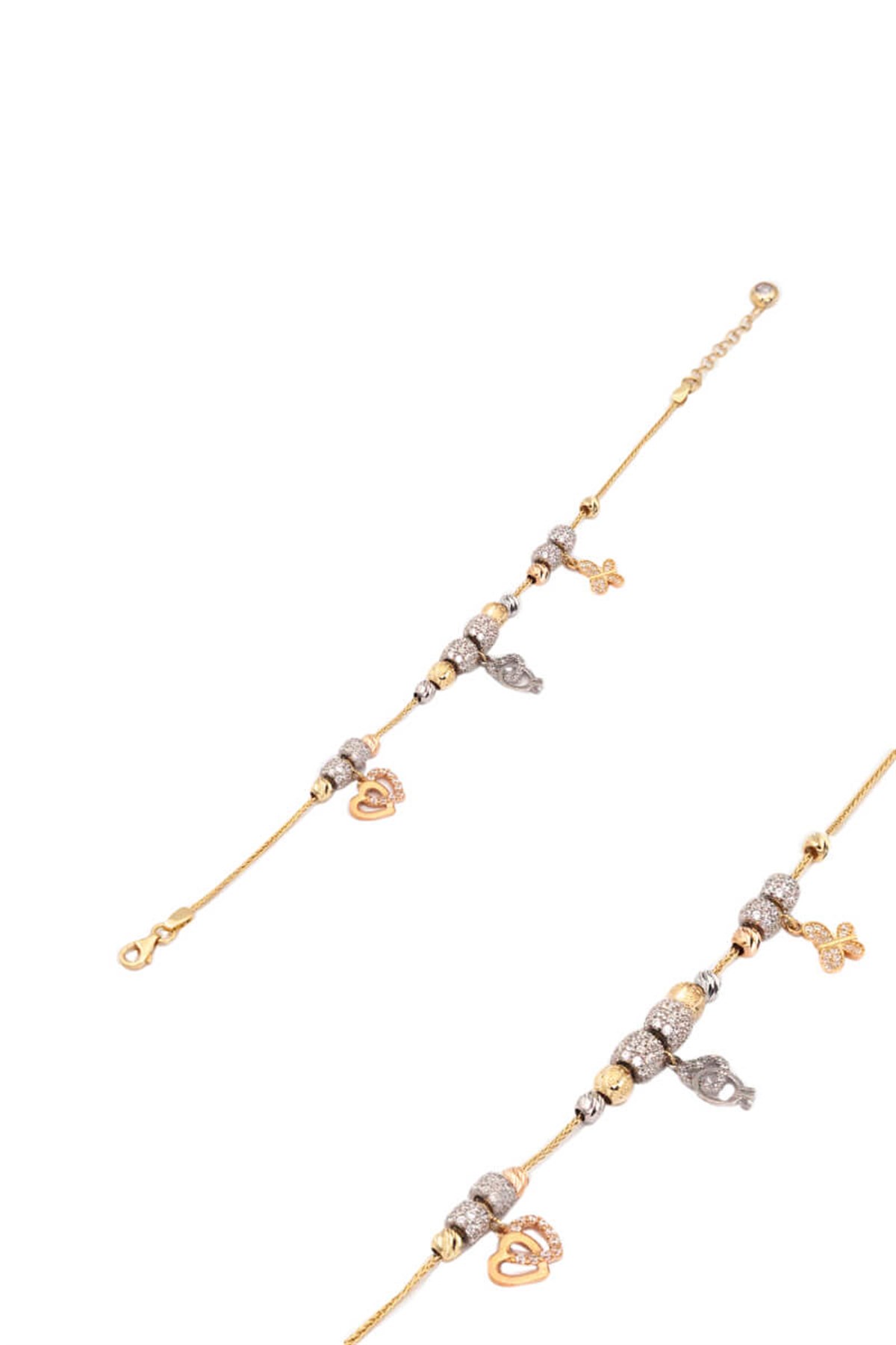 14 Ayar Altın Charm Bileklik