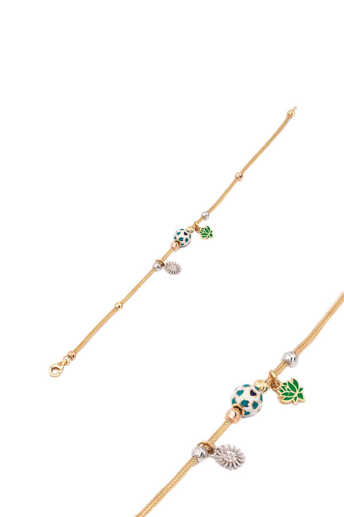 14 Ayar Altın Charm Bileklik