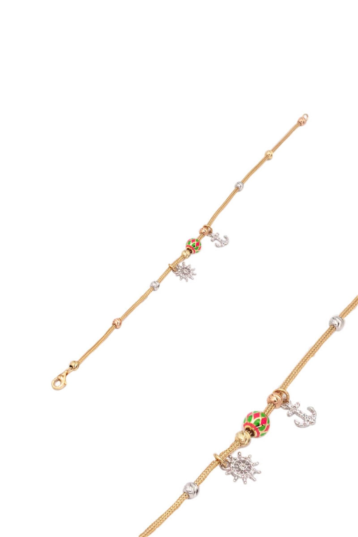 14 Ayar Altın Charm Bileklik