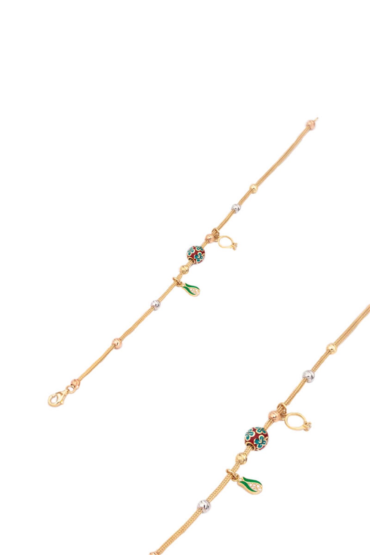 14 Ayar Altın Charm Bileklik