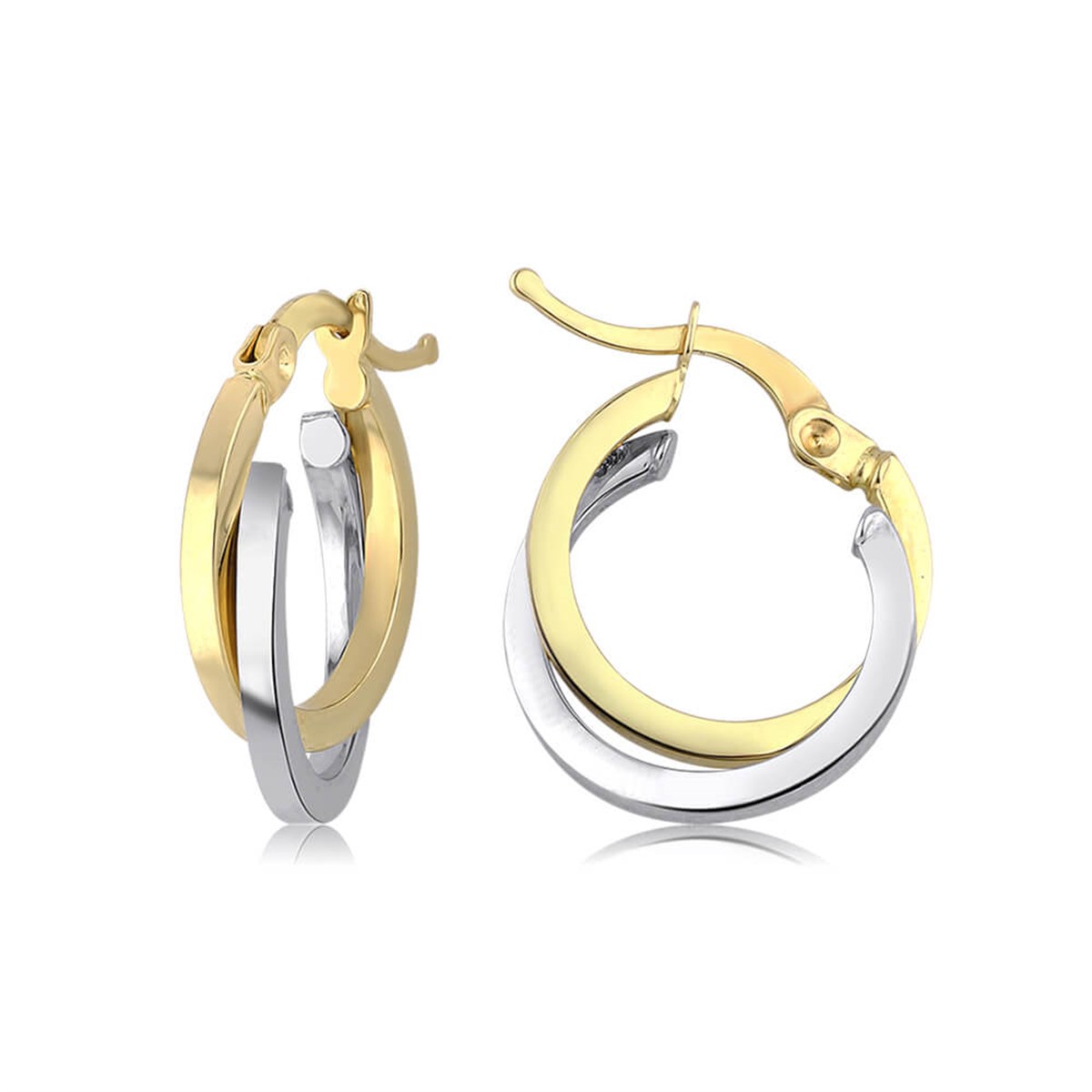 14 Ayar Altın Halka Küpe