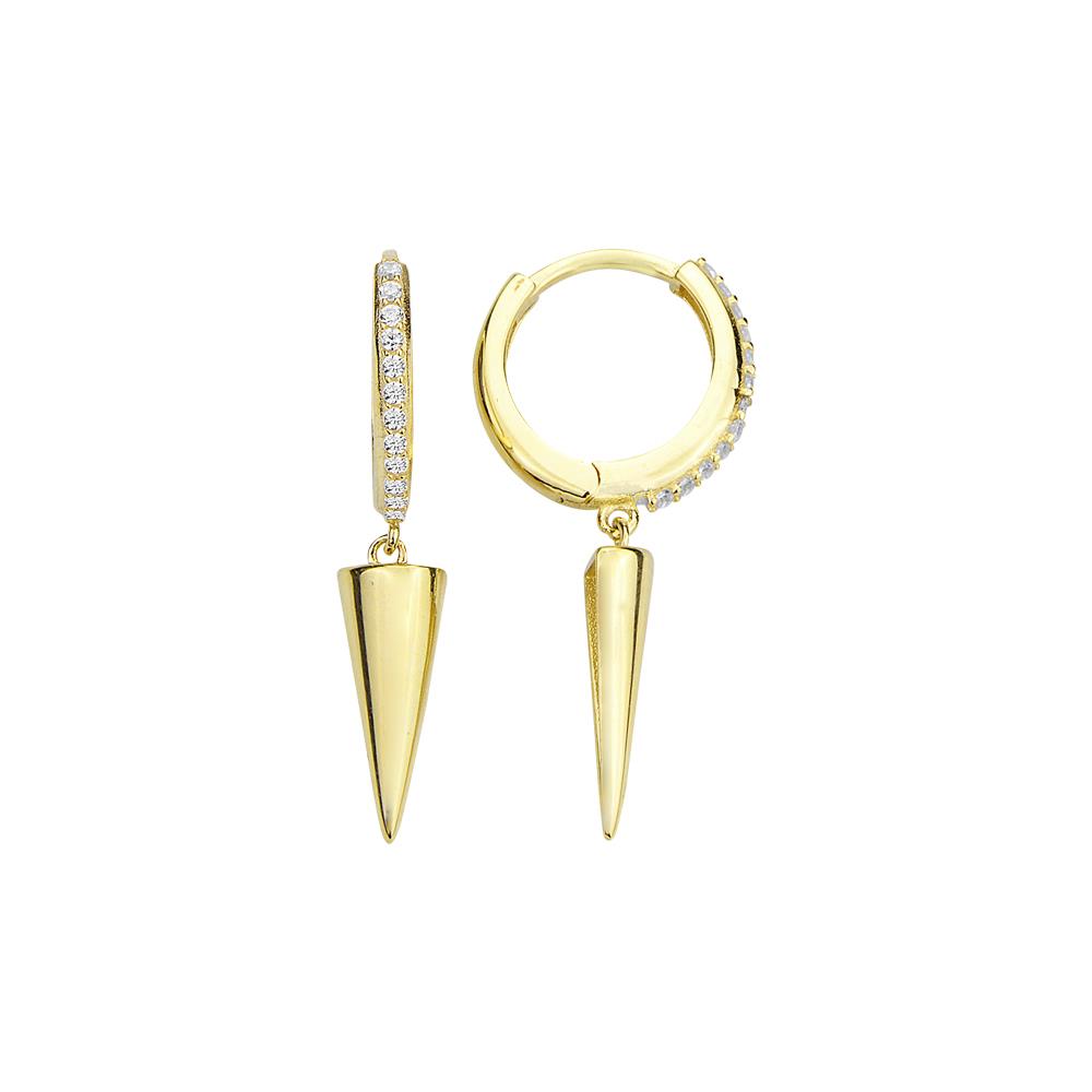 14 Ayar Altın Halka Küpe