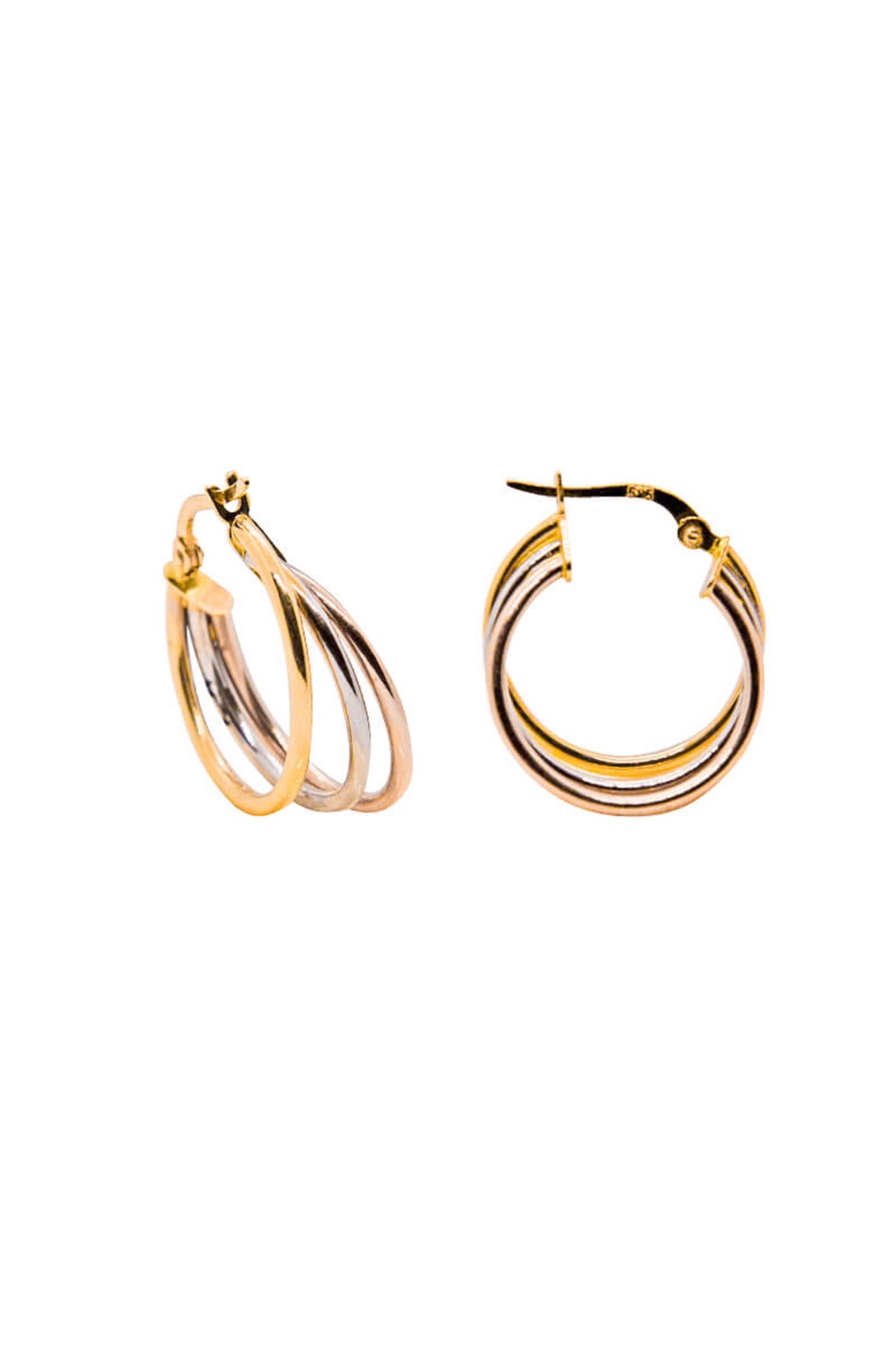 14 Ayar Altın Halka Küpe