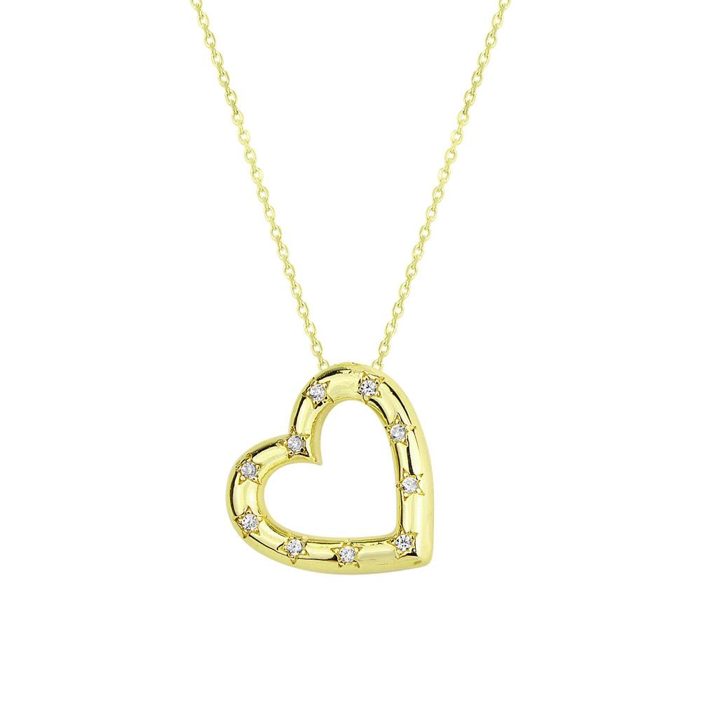 14 Ayar Altın Kalp Kolye