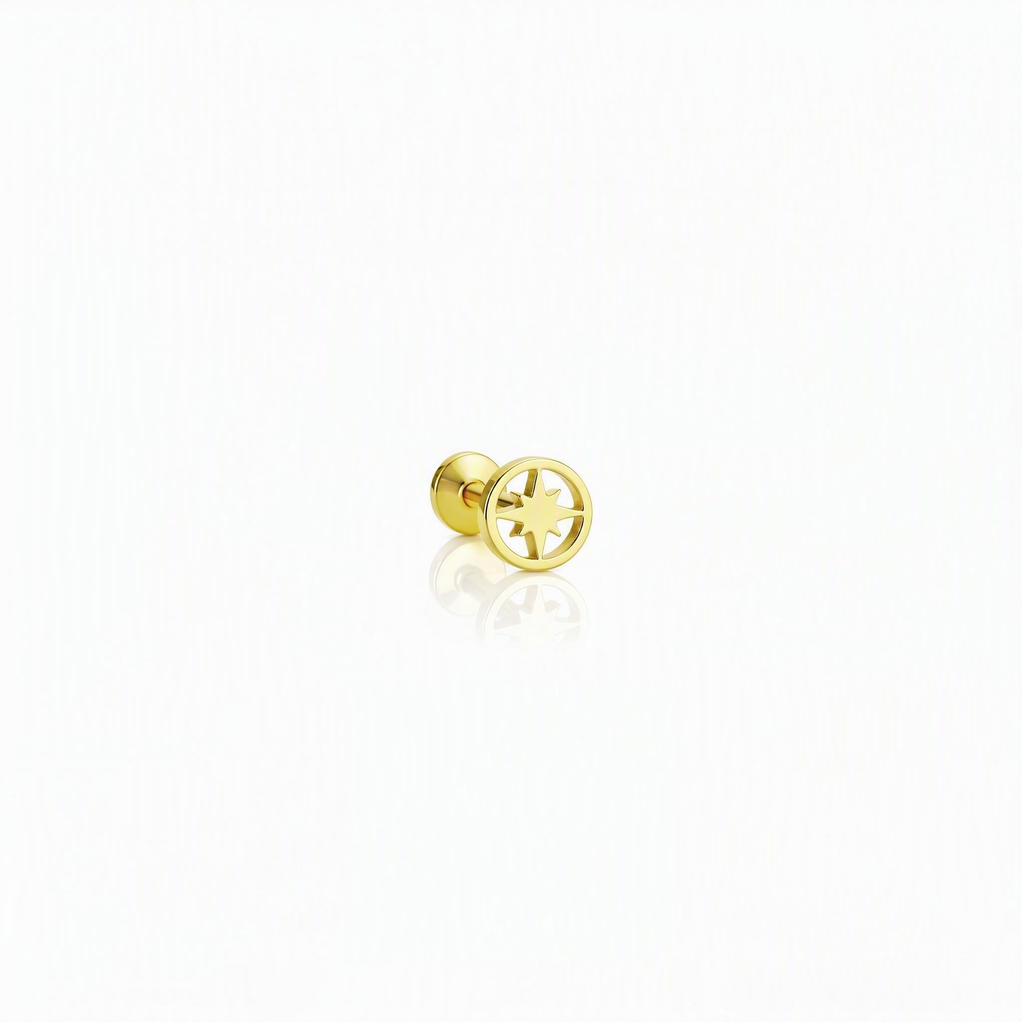 14 Ayar Altın Tragus Piercing