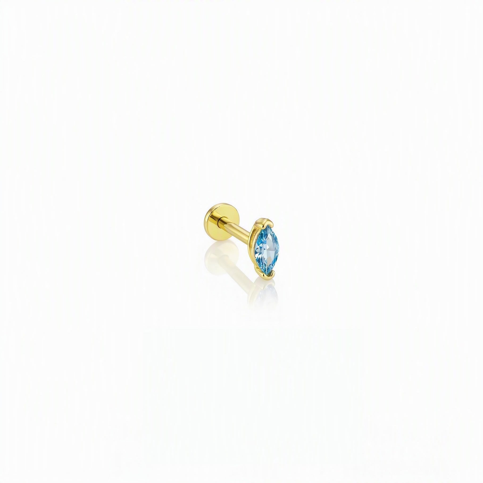 14 Ayar Altın Tragus Piercing