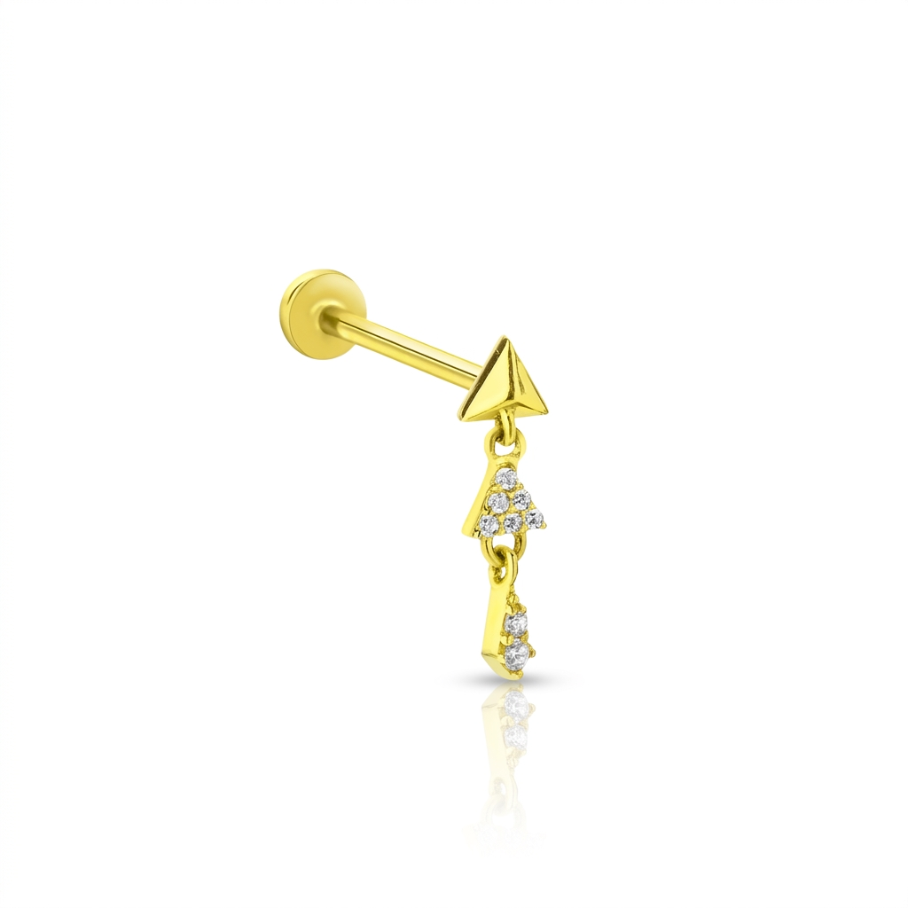 14 Ayar Altın Tragus Piercing
