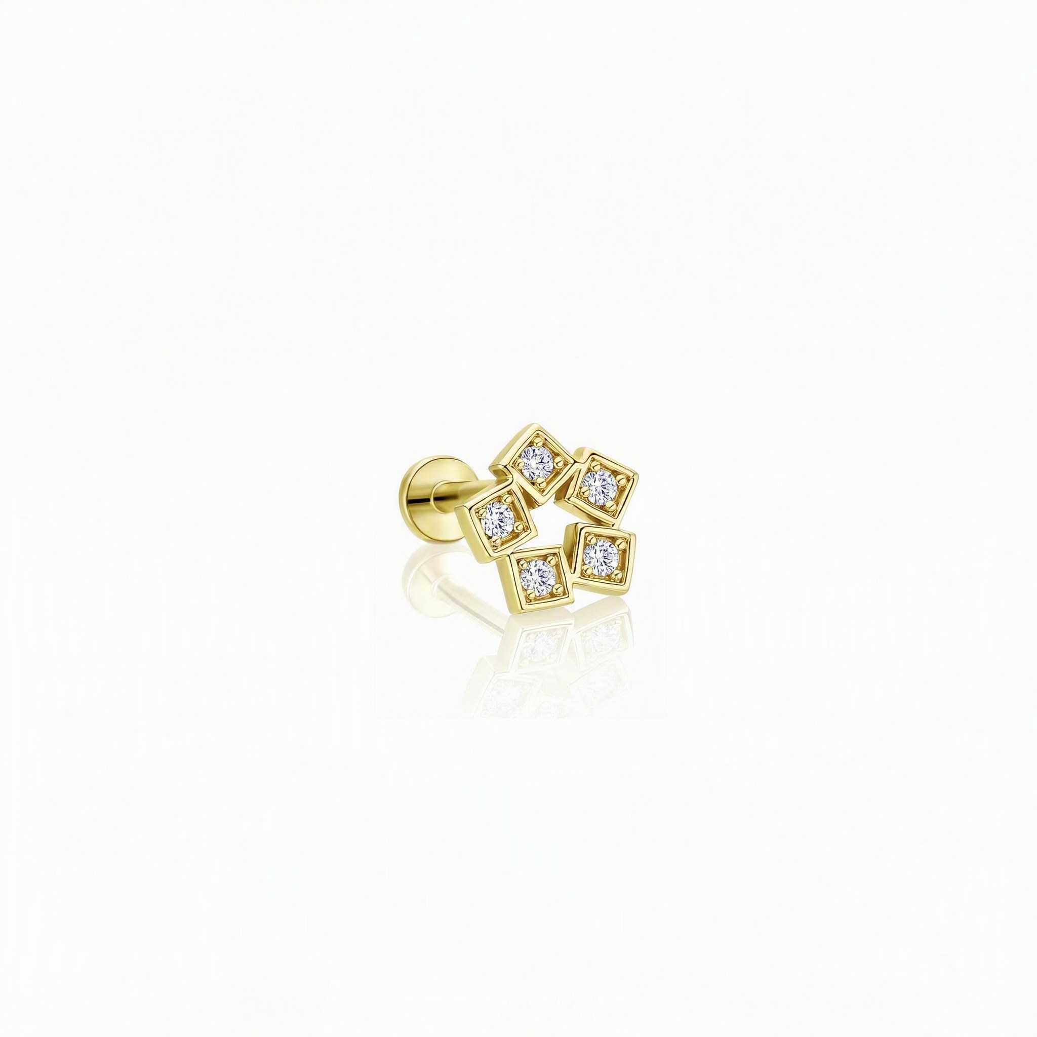 14 Ayar Altın Tragus Piercing