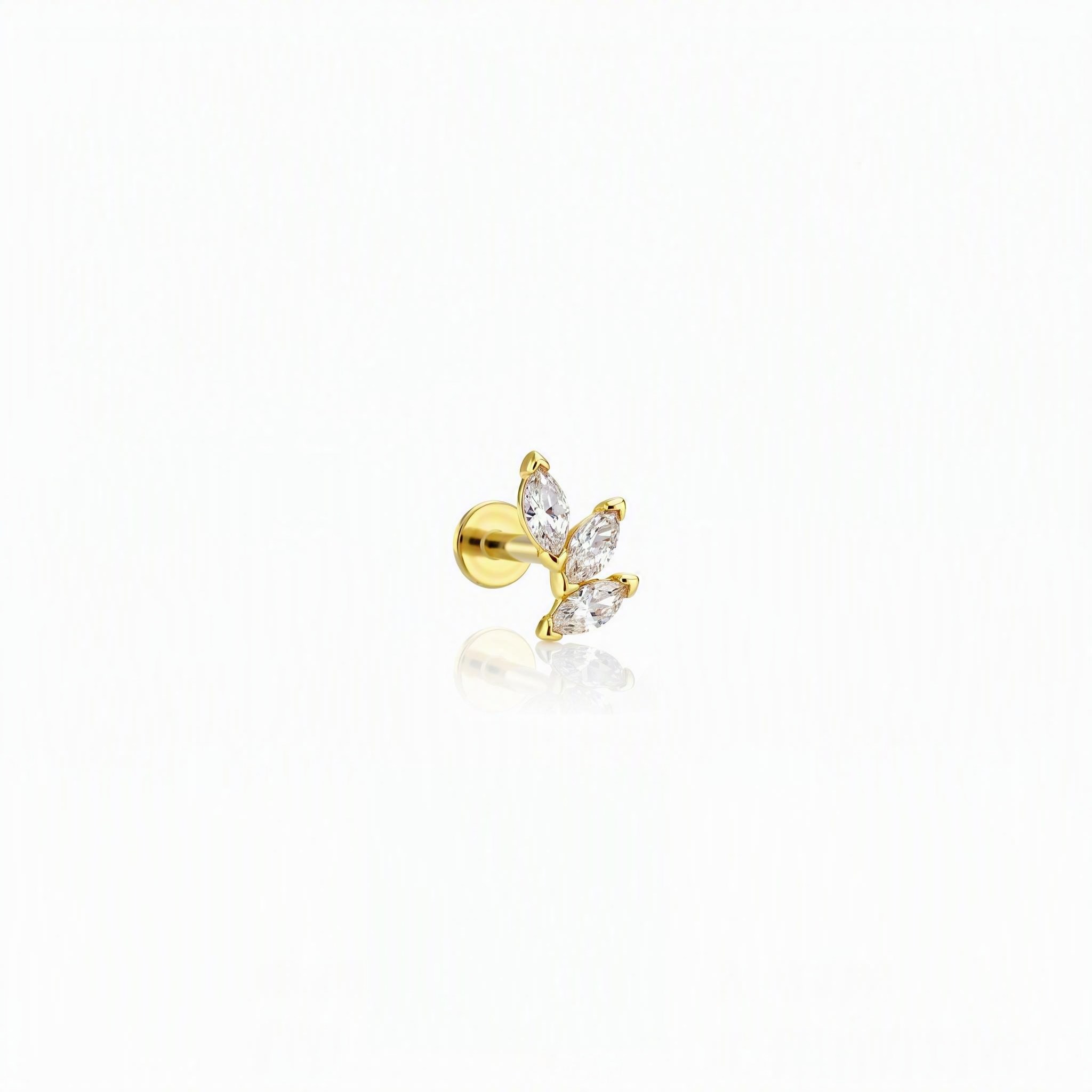 14 Ayar Altın Tragus Piercing