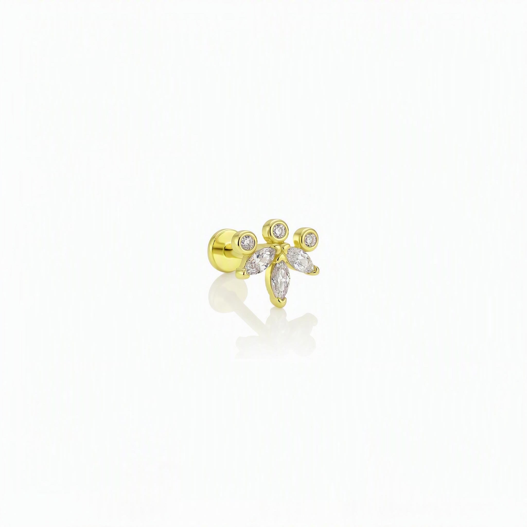 14 Ayar Altın Tragus Piercing
