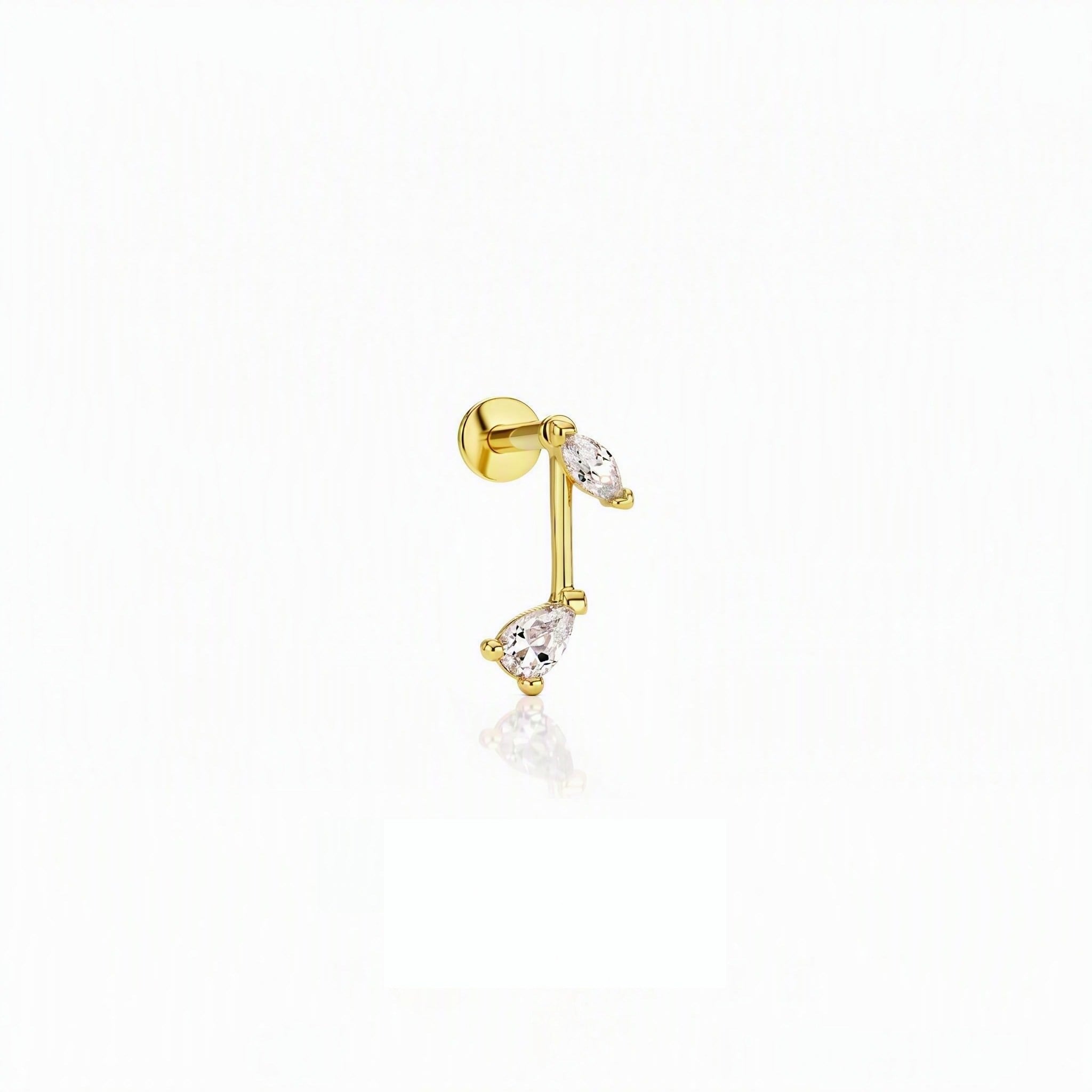 14 Ayar Altın Tragus Piercing