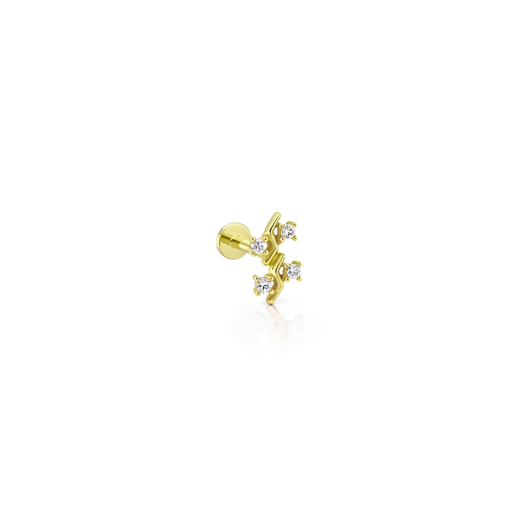 14 Ayar Altın Tragus Piercing