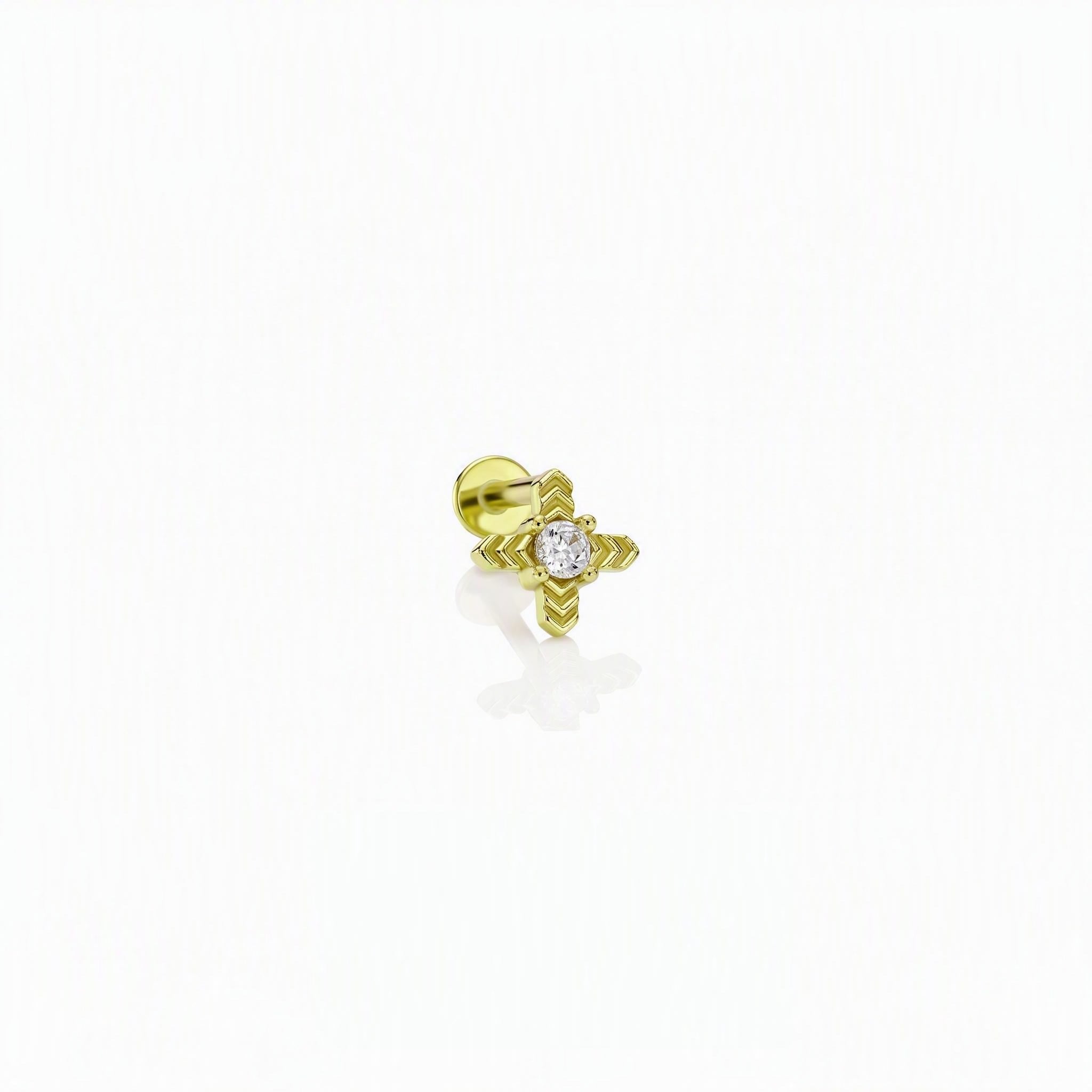14 Ayar Altın Tragus Piercing