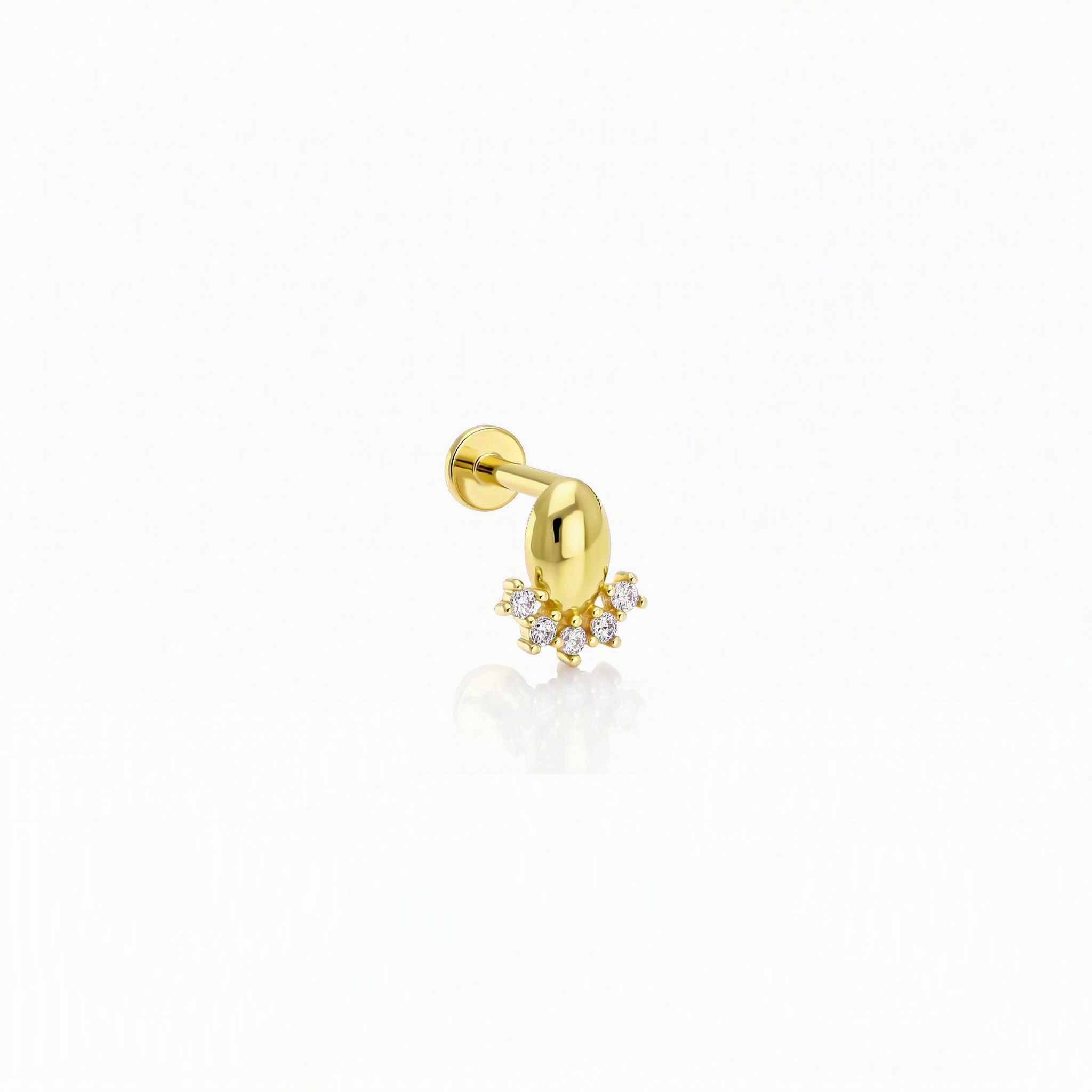 14 Ayar Altın Tragus Piercing