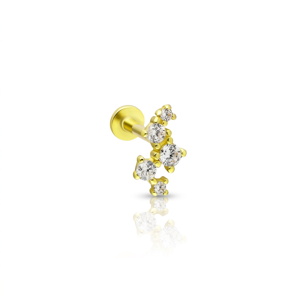 14 Ayar Altın Tragus Piercing