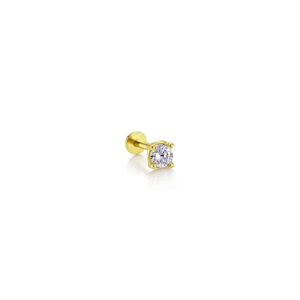 14 Ayar Altın Tragus Piercing