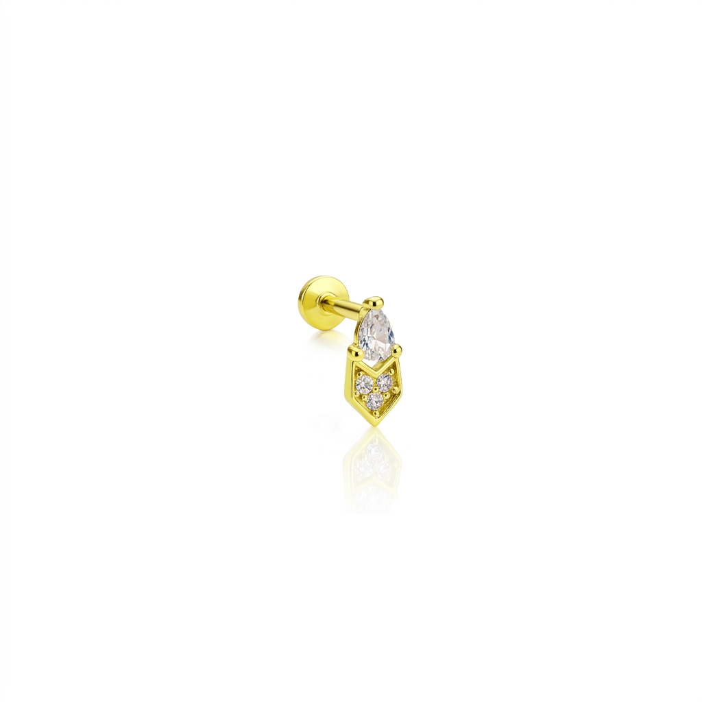14 Ayar Altın Tragus Piercing