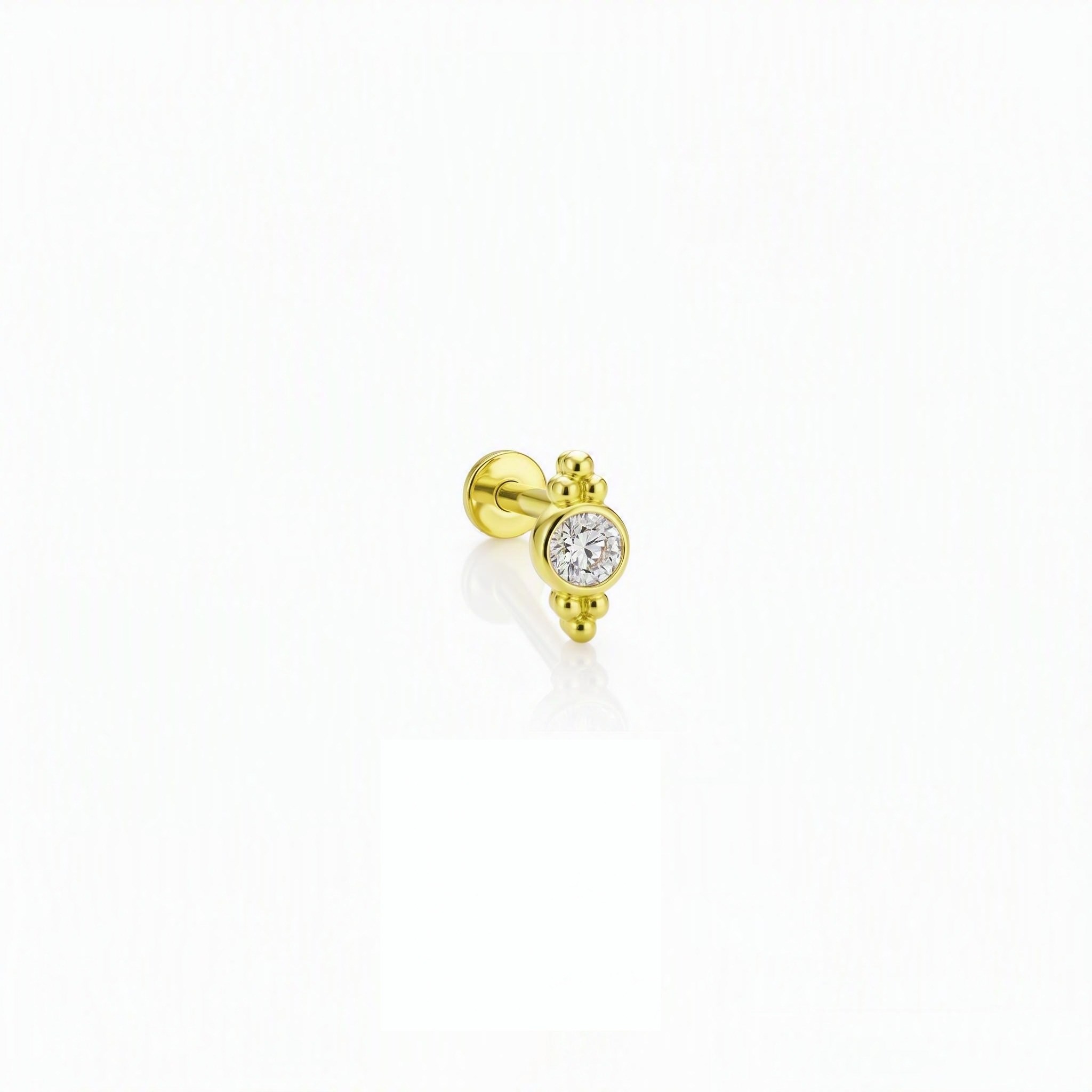 14 Ayar Altın Tragus Piercing