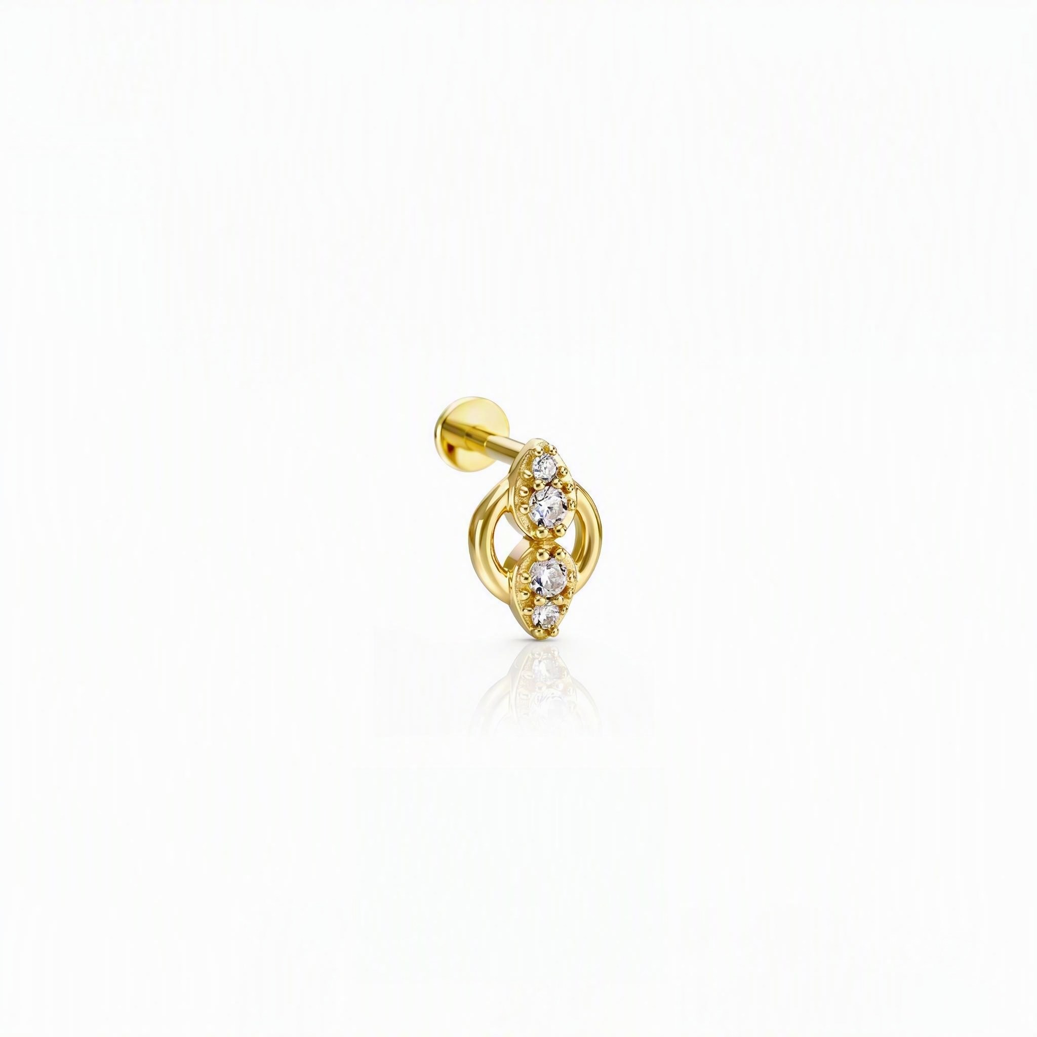 14 Ayar Altın Tragus Piercing