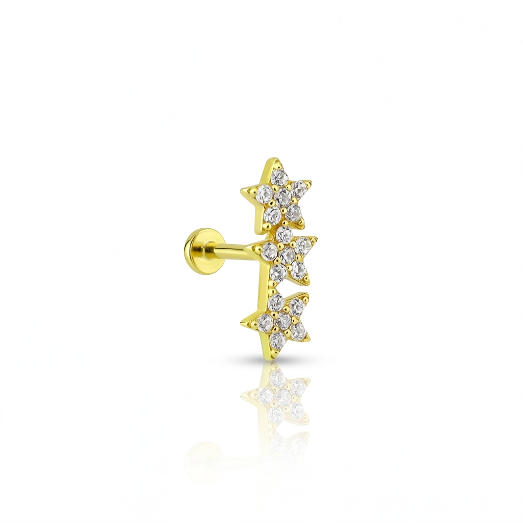 14 Ayar Altın Tragus Piercing