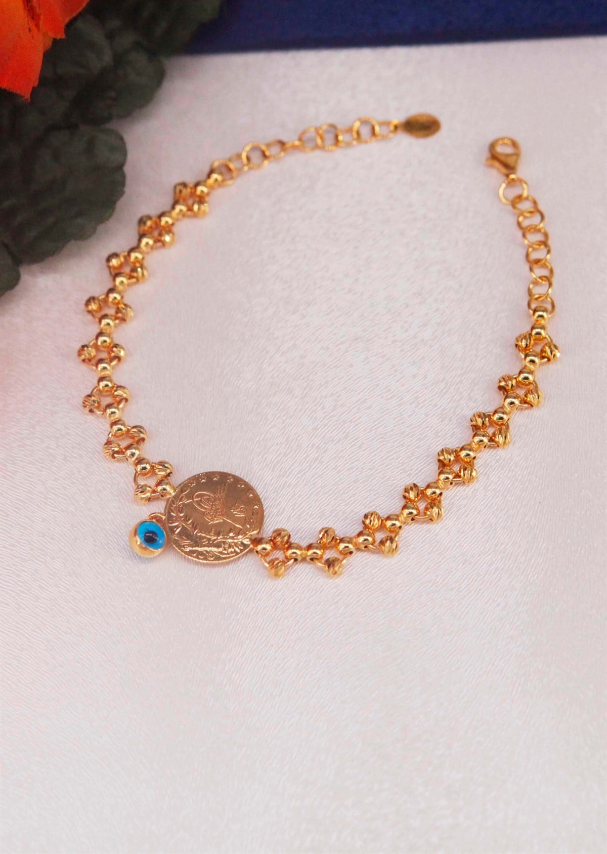 22 Ayar Altın Çeyrekli  Bileklik