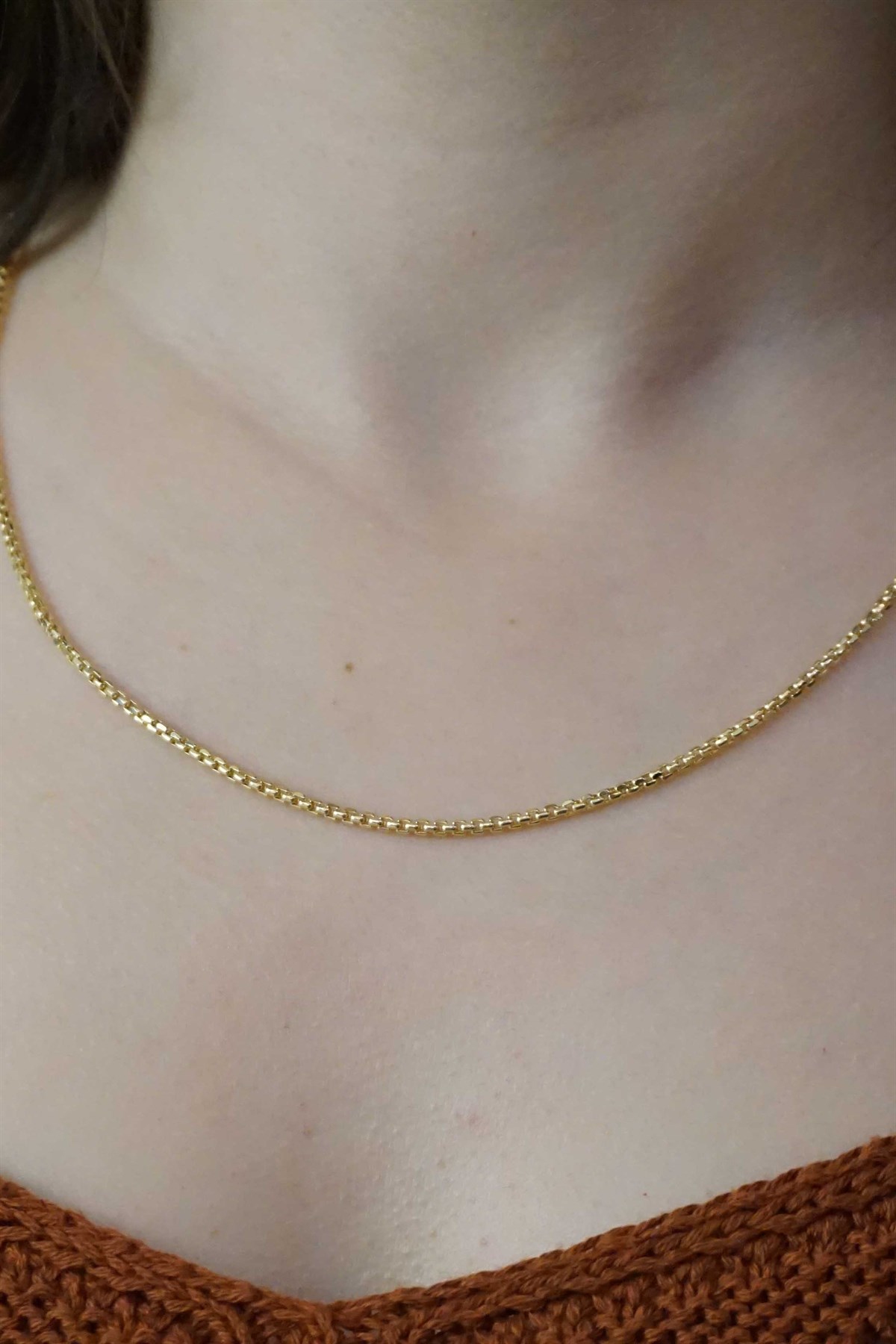 Altın 45 cm Trend Zincir 