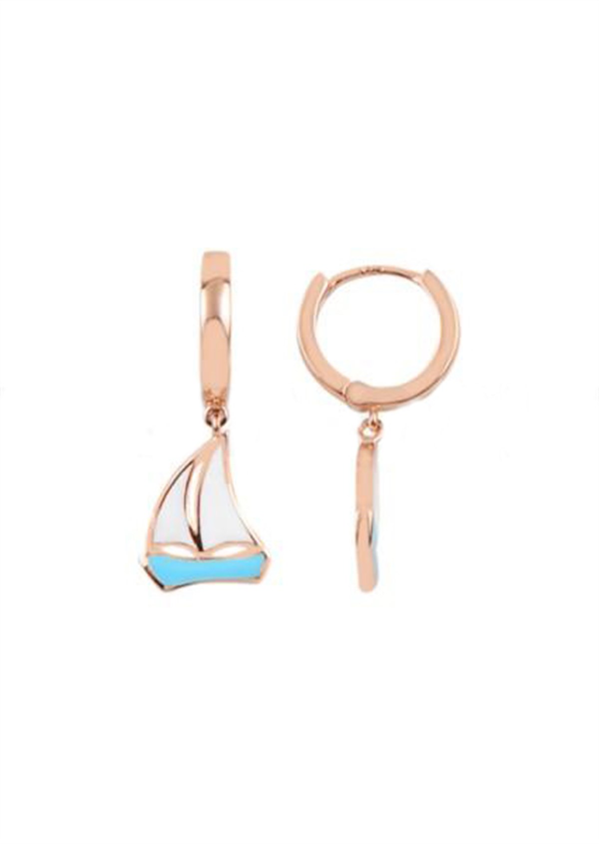 Altın Mineli Halka Küpe